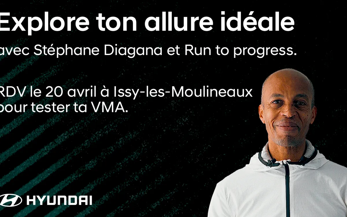 Stéphane Diagana présentant un test VMA organisé avec FOR7