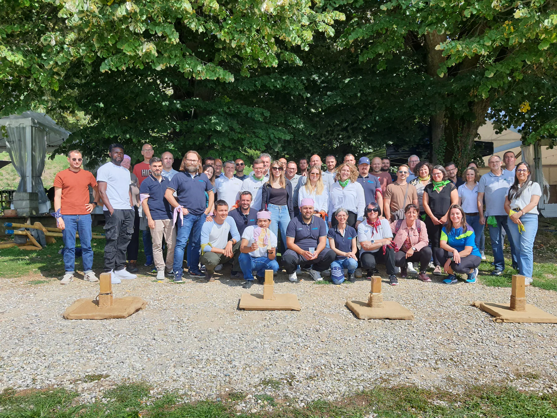 Équipe réunie pendant le Challenge Robinson d’ABAC Ingénierie
